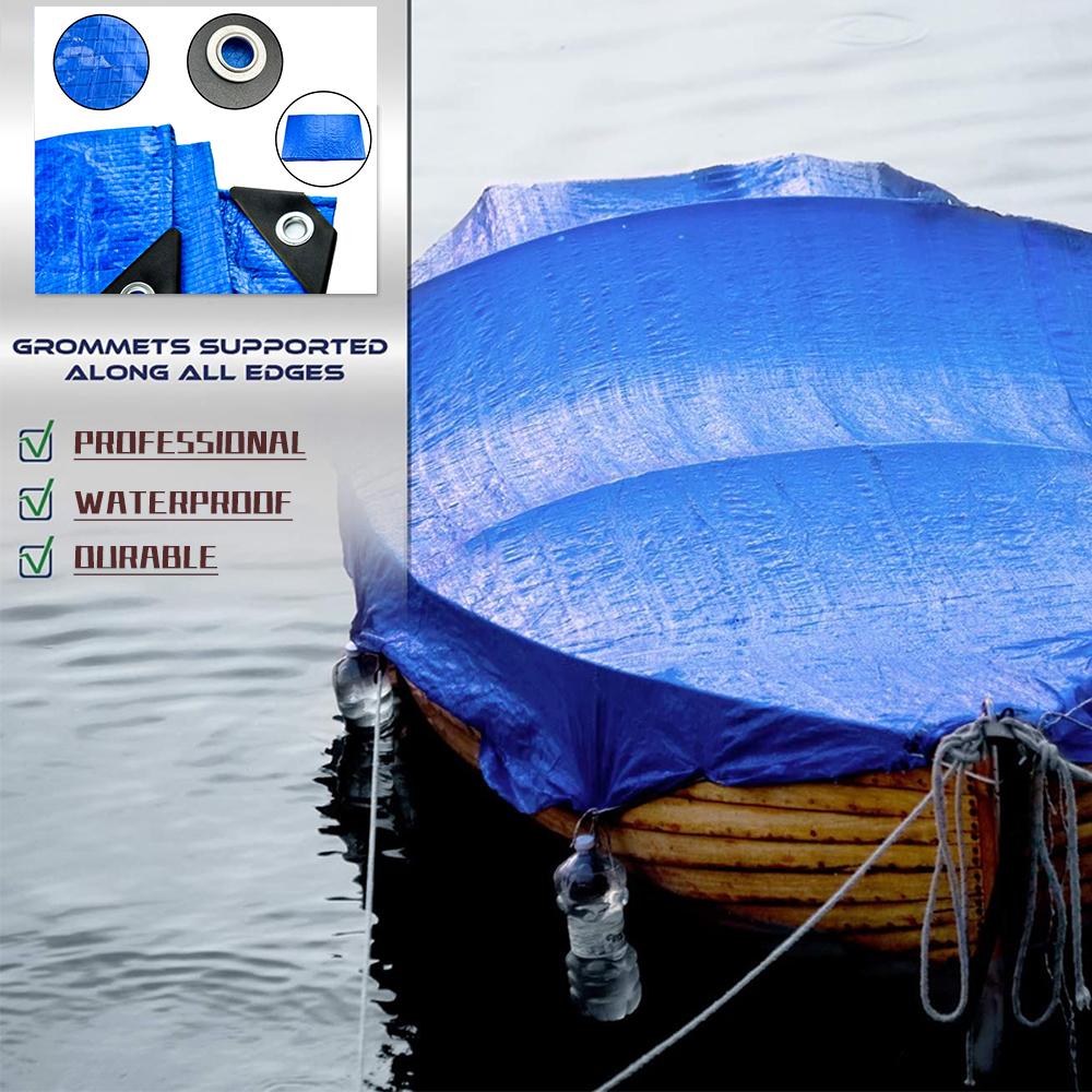 Cubiertas de lonas de lona al aire libre azul de servicio pesado PE Tarpaulin Fabricante