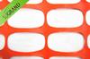 HDPE 110GSM Naranja de seguridad naranja Neta