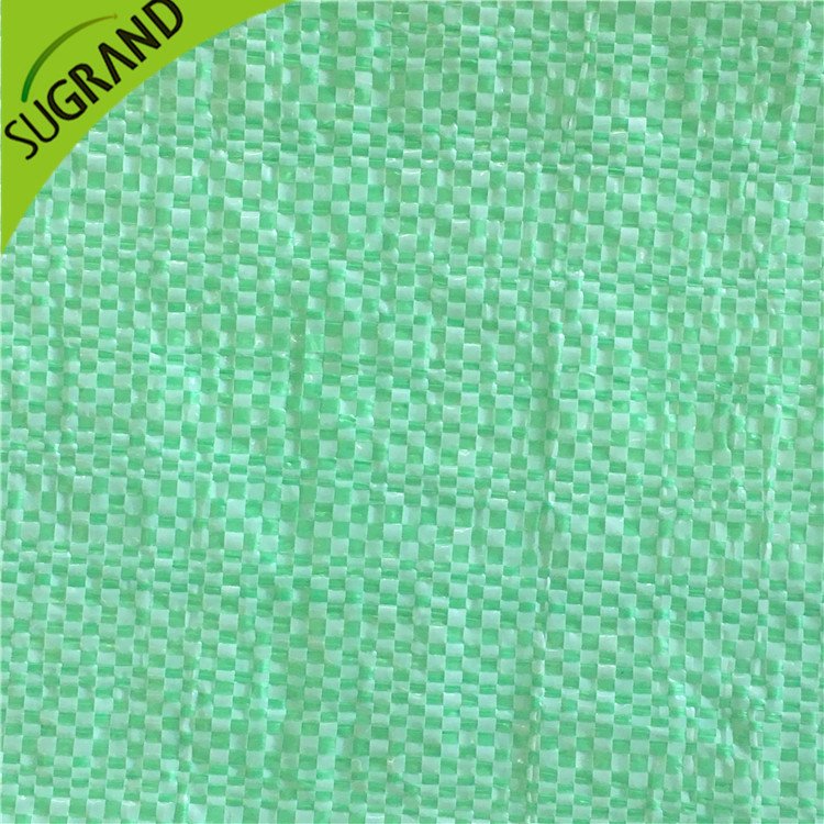 Cubierta de tierra de 90 gsm blanca y verde para jardines