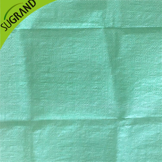 Cubierta de tierra de 90 gsm blanca y verde para jardines