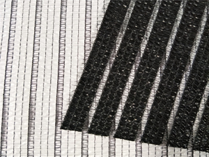 Neta de sombra de aluminio de invernadero blanco y negro para flores