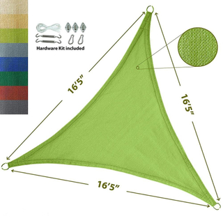 Nuevo Virgin HDPE anti UV Sun Shade Sail Tinking Triángulo al aire libre