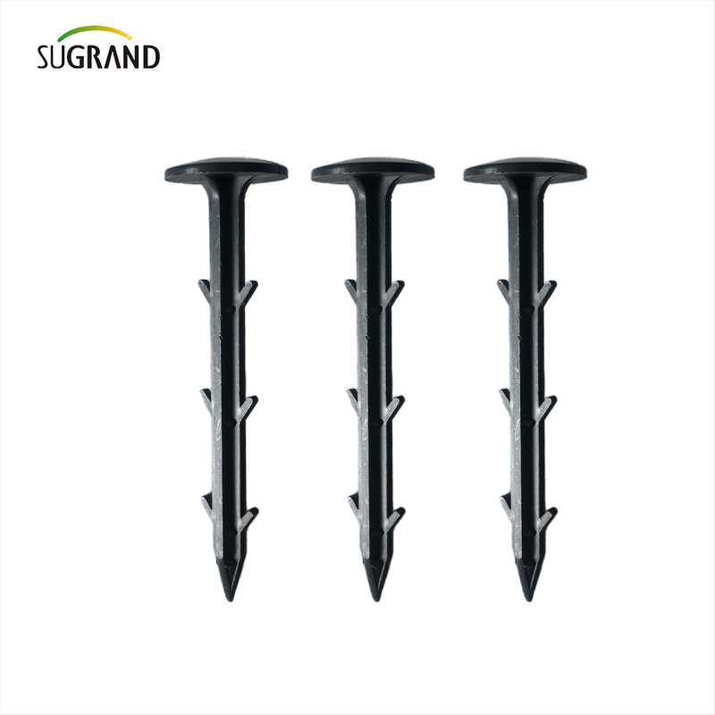 China Calidad de uñas de plástico de calidad de plástico que fijan estera de maleza 