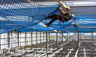 Red de seguridad de seguridad sin nudos de poliéster red de protección de red de escalada al aire libre