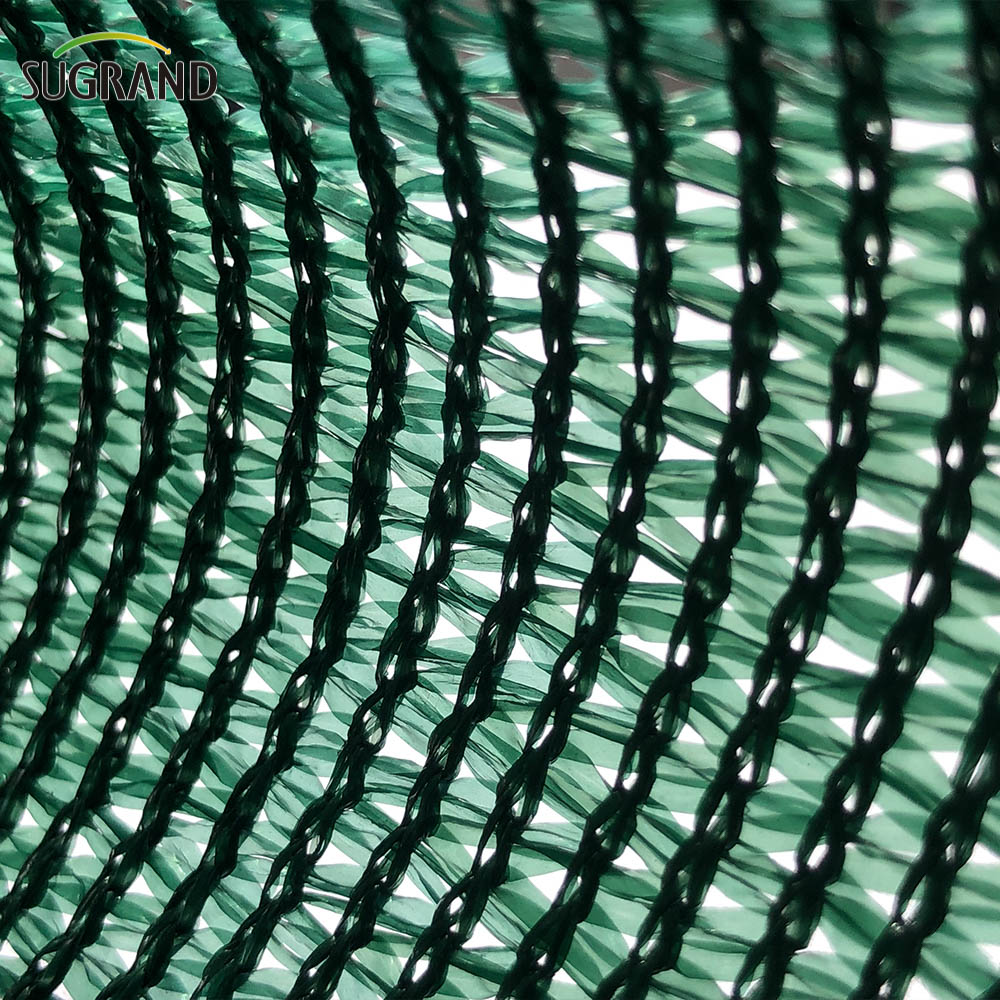 Sun Shade Net Factory Outlet HDPE con red de sombra de sol verde resistente a los rayos UV