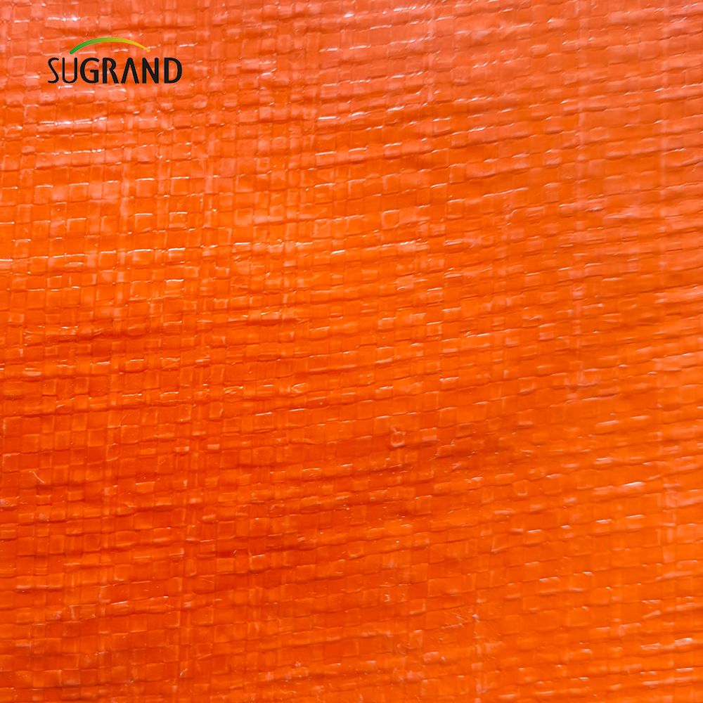 Orange and Blue UV Protect Plass PE Tarpaulin Agricultura Fabricantes de cobertura industrial