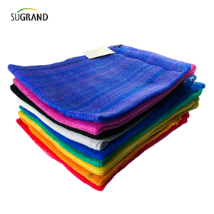 Red de seguridad de construcción verde de punto triangular de 750 g/m²