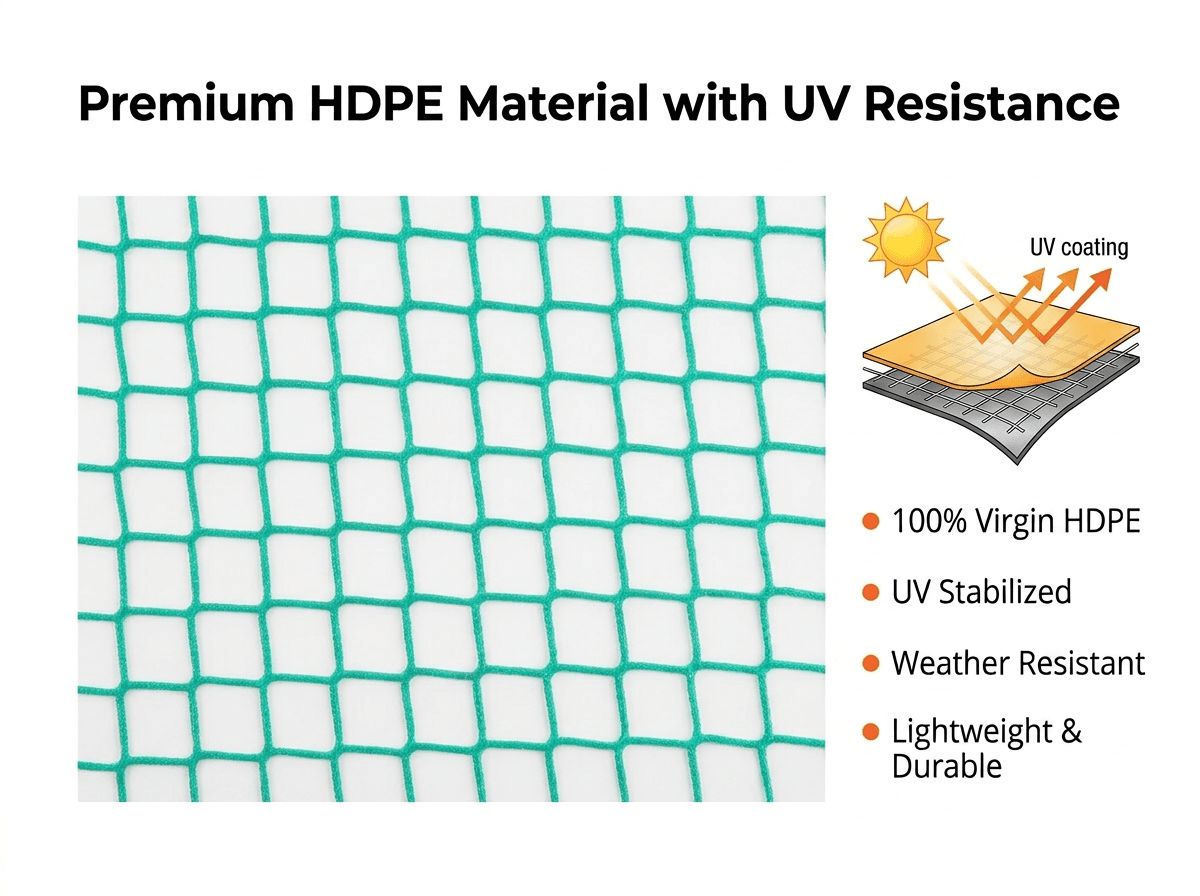 red de seguridad para andamios