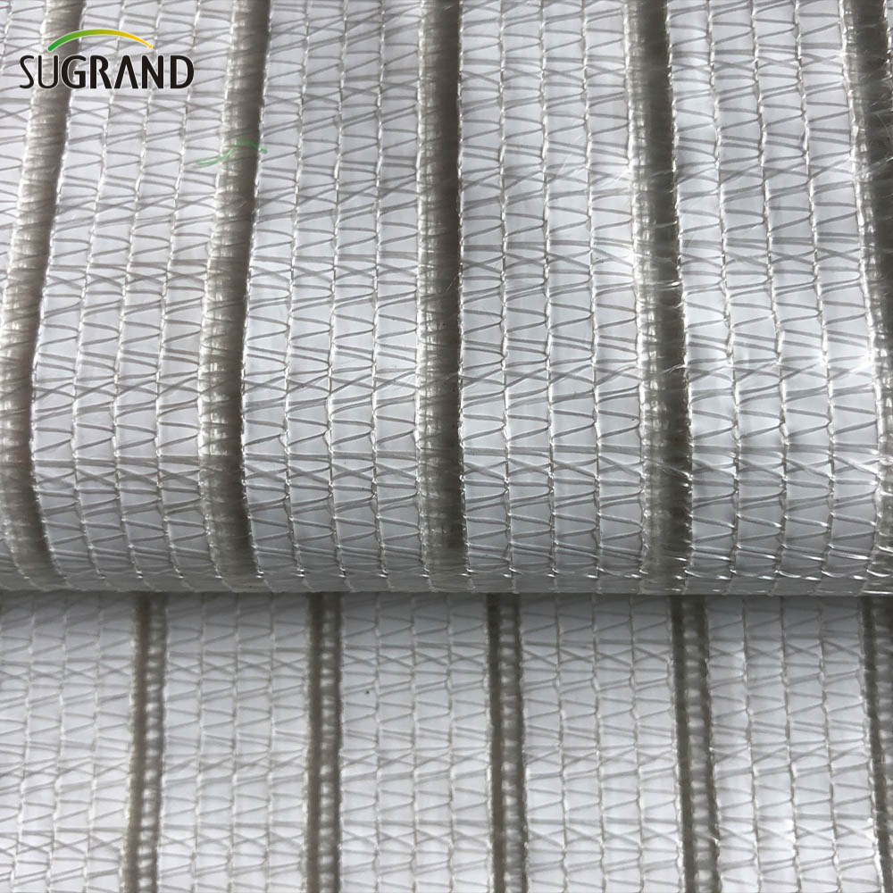 50% Neta de sombra de aluminio plateado para protección de jardín de balcón 