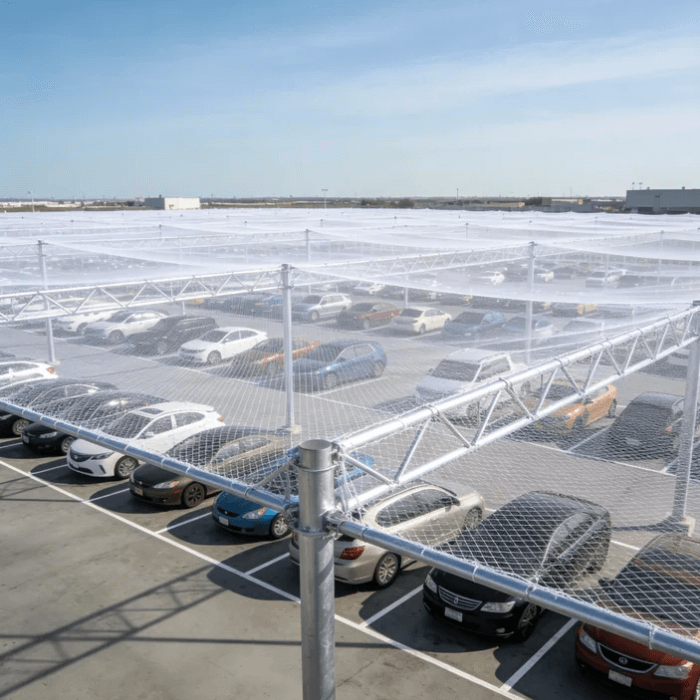 ¿Cómo utilizar redes contra granizo para proteger los coches?