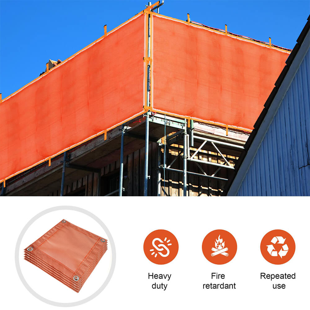 Red de seguridad ignífuga Red de andamio contra incendios