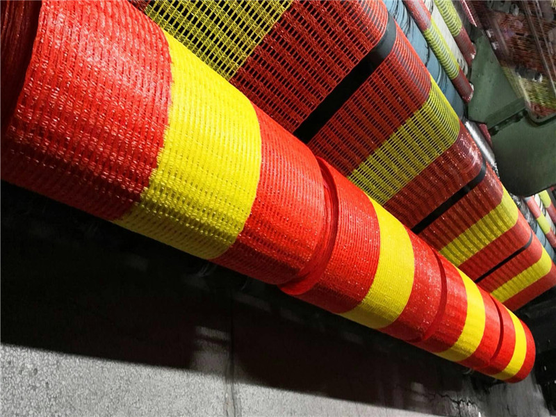 Red de advertencia amarilla y naranja 60GSM