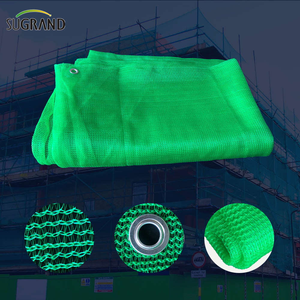 Protección del edificio Plastic Blue 50GSM Proveedores de redes de seguridad de andamios