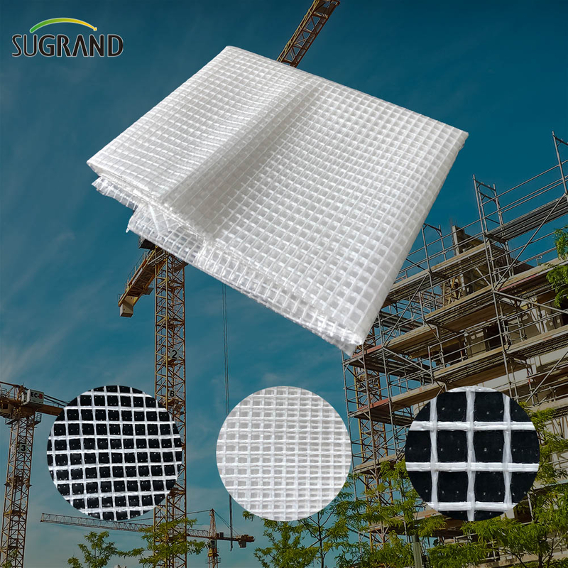 White PVC Fireproof Mesh Hoja de andamio Mesh PE Tarpaulin