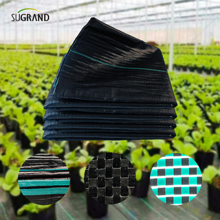 Cubierta de tierra negra de 105 gsm/tapa de maleza con agujeros para jardines
