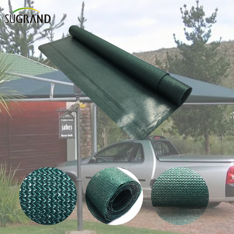 210 GSM Cola de sombra impermeable verde oscuro para patio