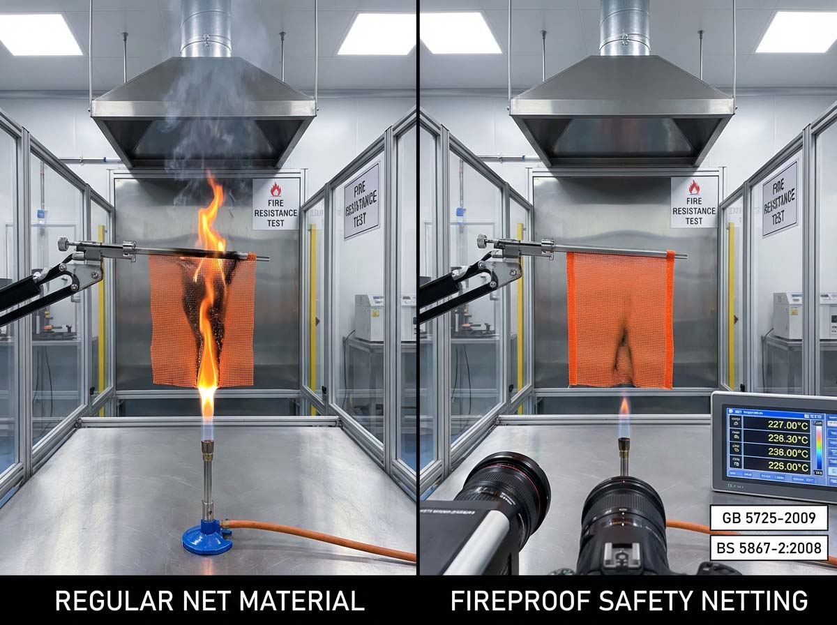 Red de andamio ign&iacute;fuga