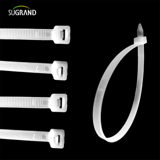 Black White Color Nylon Cable Ties Plastic Zip Ties