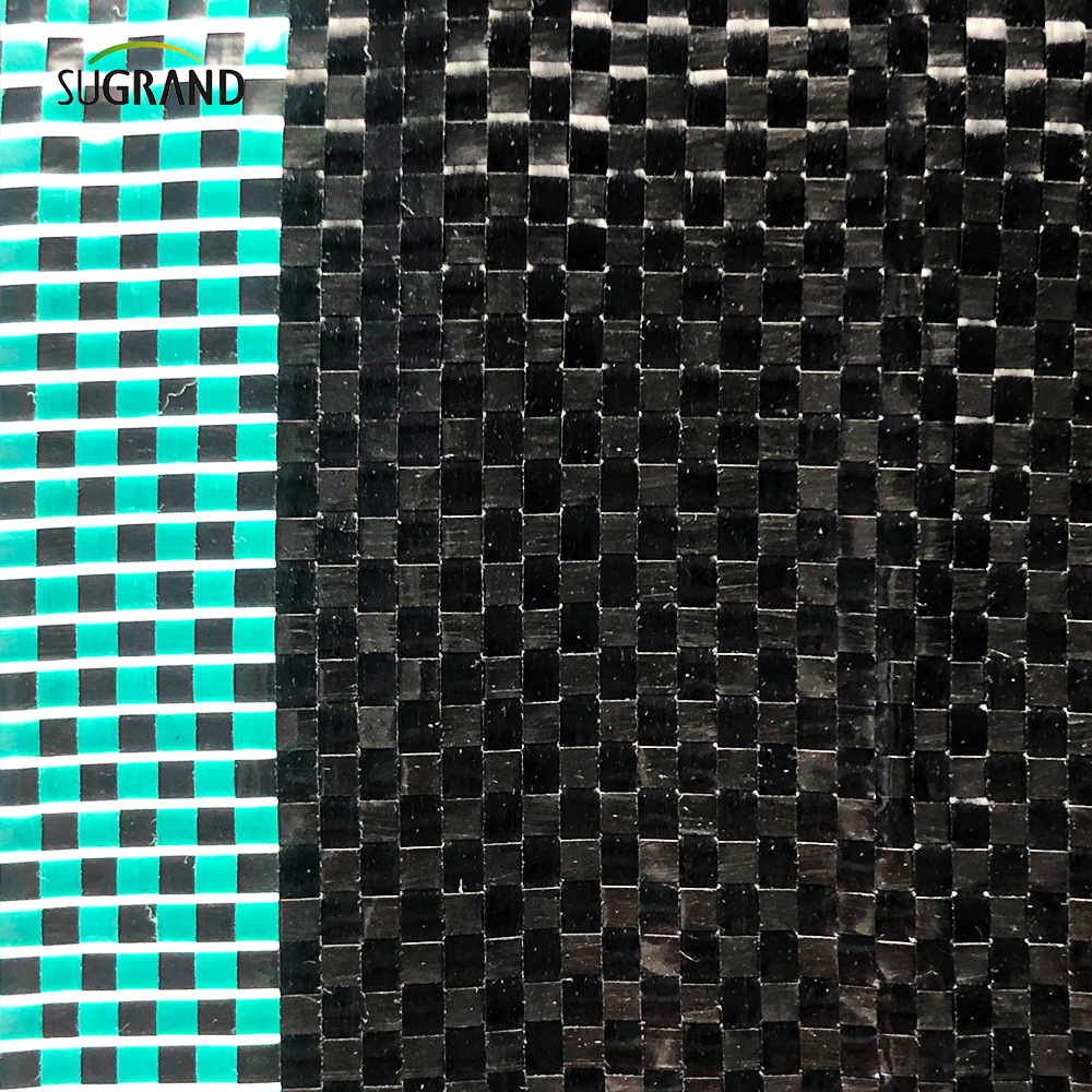 Cubierta de tierra negra y verde de 100 g/m²/alfombrilla de malas hierbas