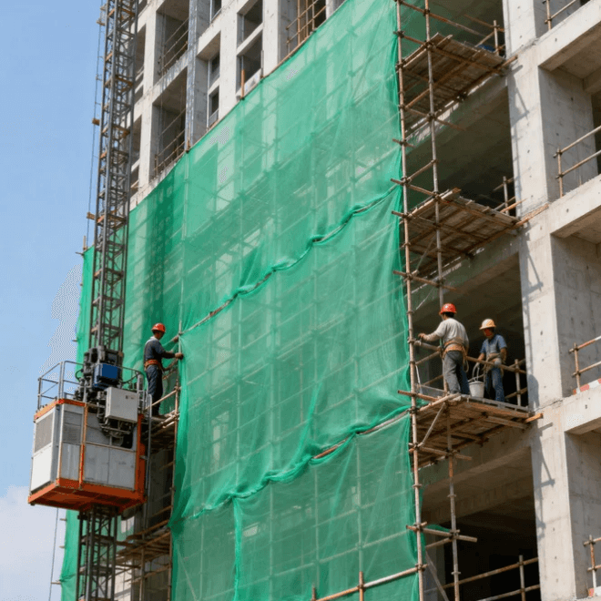 Redes de seguridad para la construcci&oacute;n