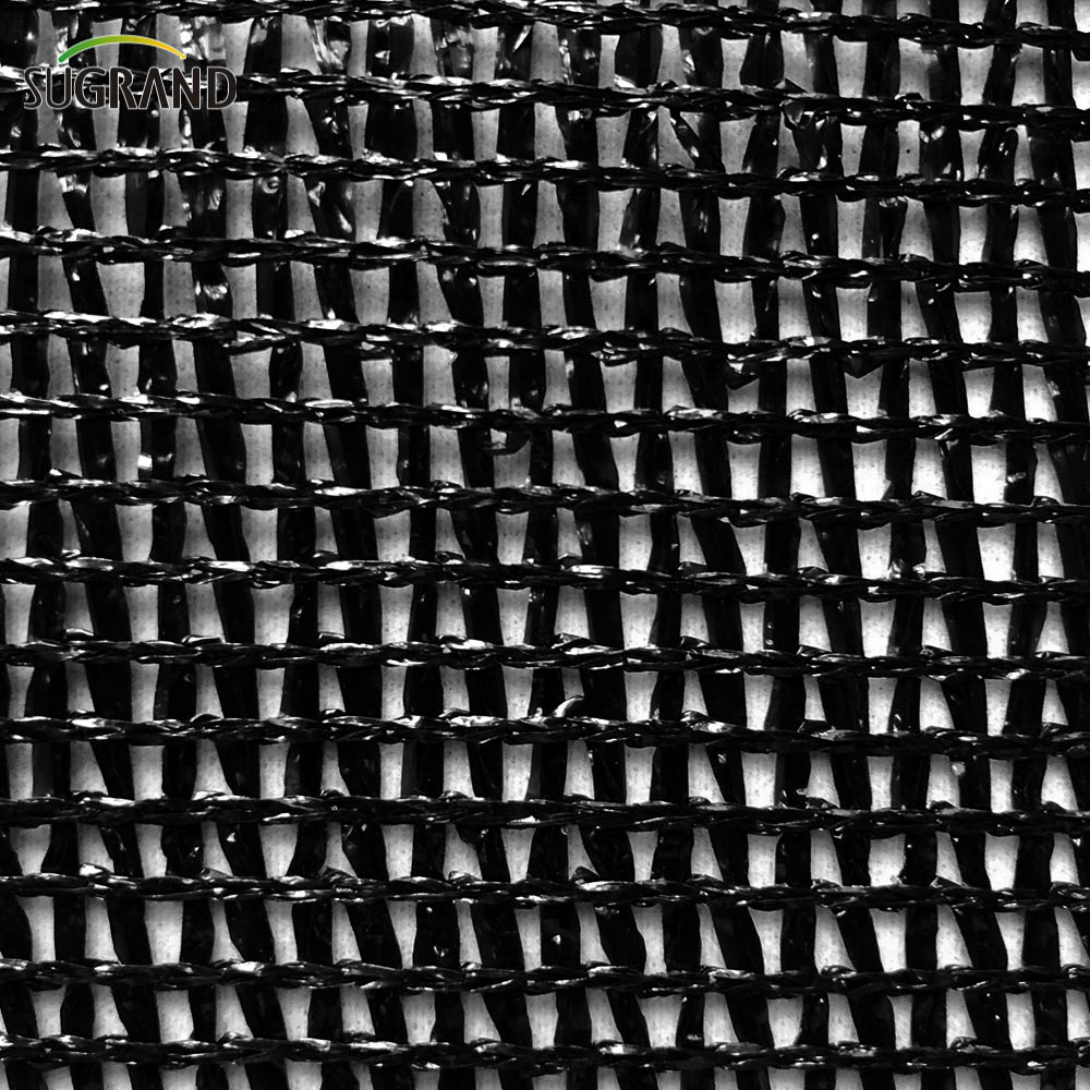 Neta de sombra de agujas verde y negro de 80GSM