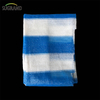 Seis agujas 180 GSM White and Blue Mono Tape Shade Net