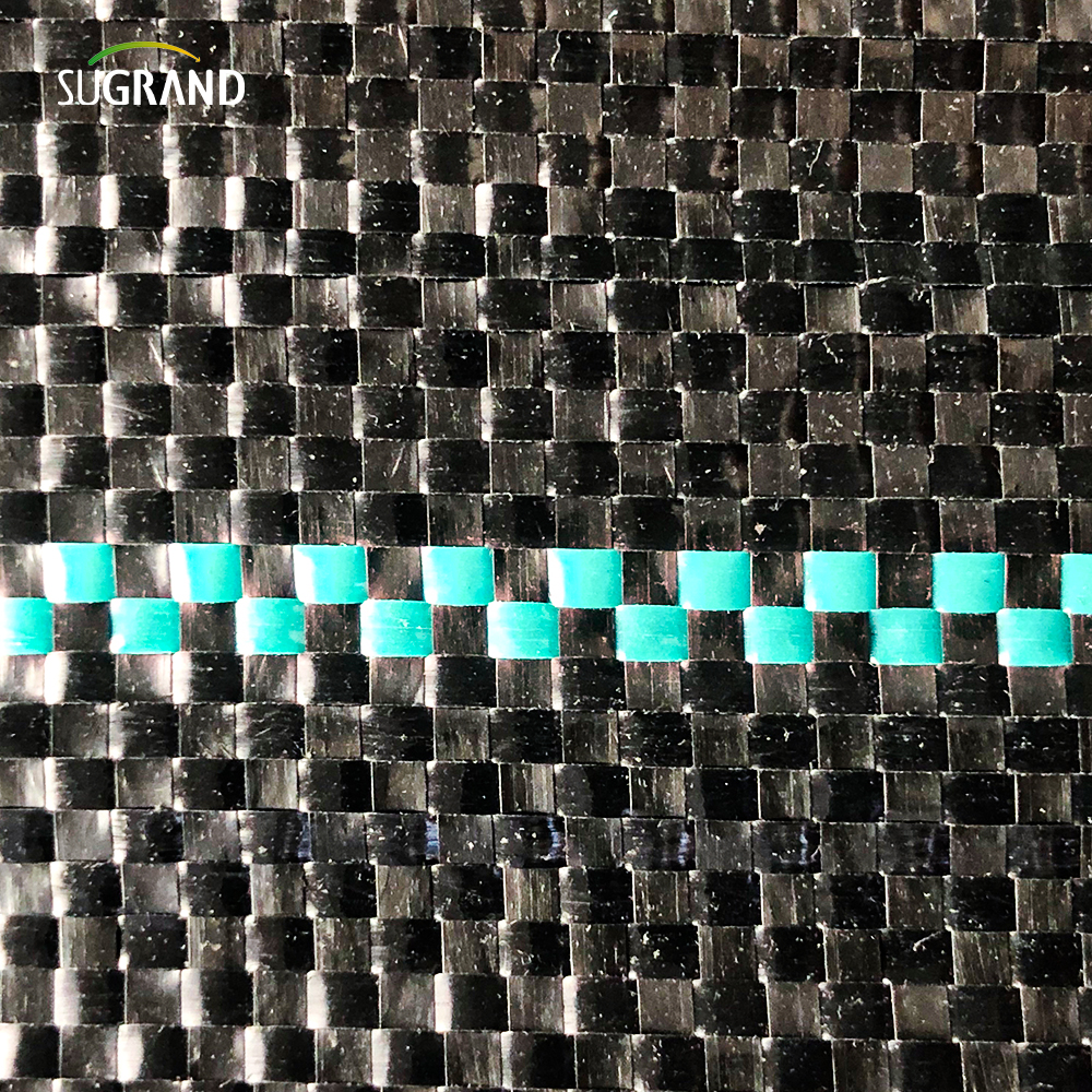 Cubierta de tierra negra y verde de 100 g/m²/alfombrilla de malas hierbas