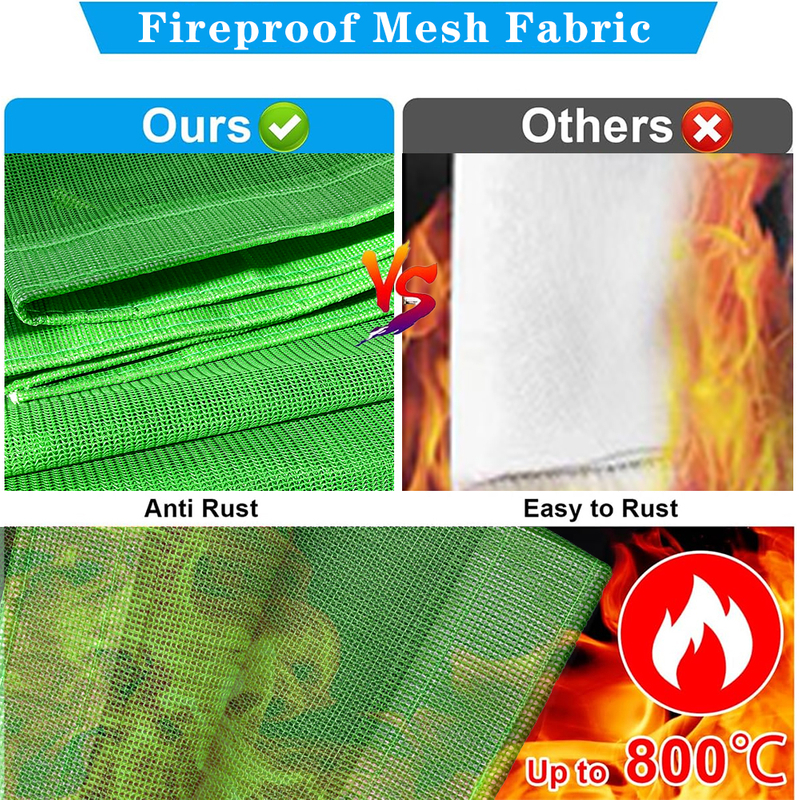 Fireproof PVC Net de seguridad de seguridad recubierta de fuego Neta de malla para la construcción