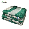 Venta directa de fábrica 3 agujas de alambre plano malla de balcón blanco y verde