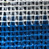 Seis agujas 180 GSM White and Blue Mono Tape Shade Net