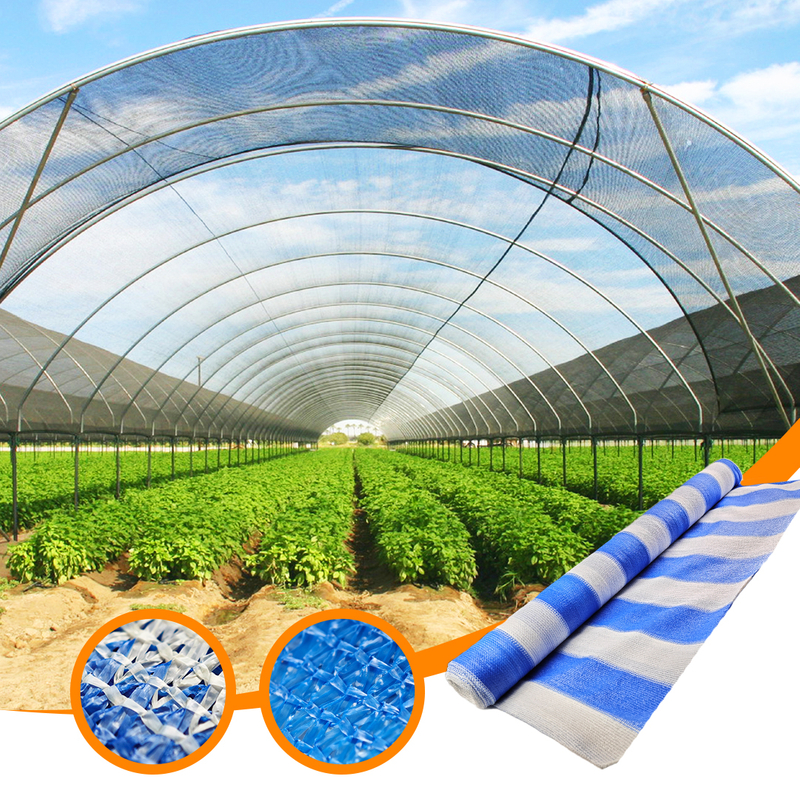 Neta de sombra azul para el invernadero de la planta de la planta del jardín