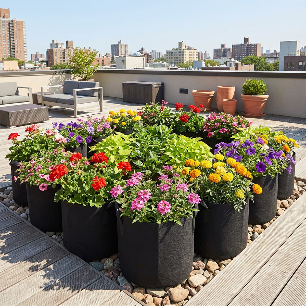 Bolsas de cultivo de galones de tela no tejida al por mayor
