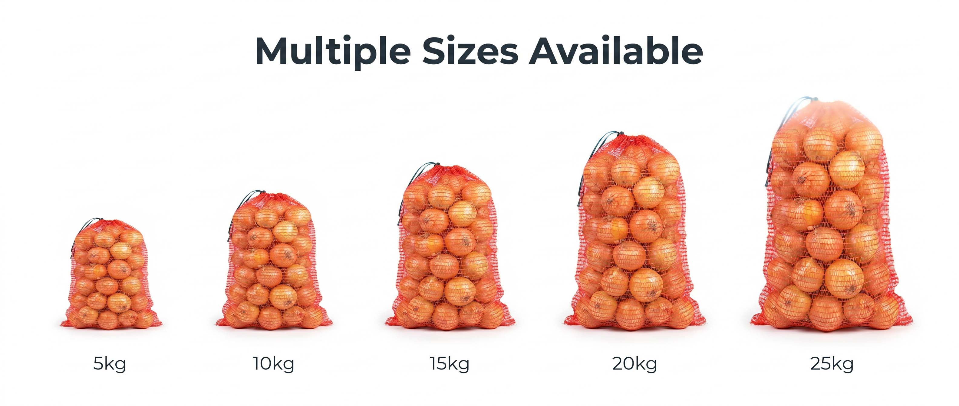 Especificaciones para bolsas de cebolla