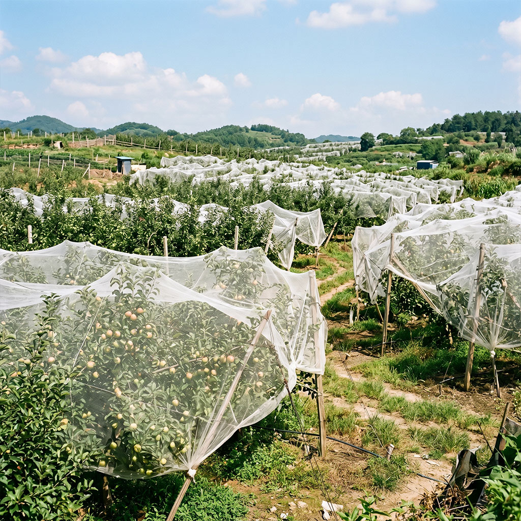 Red de insectos de malla HDPE 40 para hortalizas de invernadero