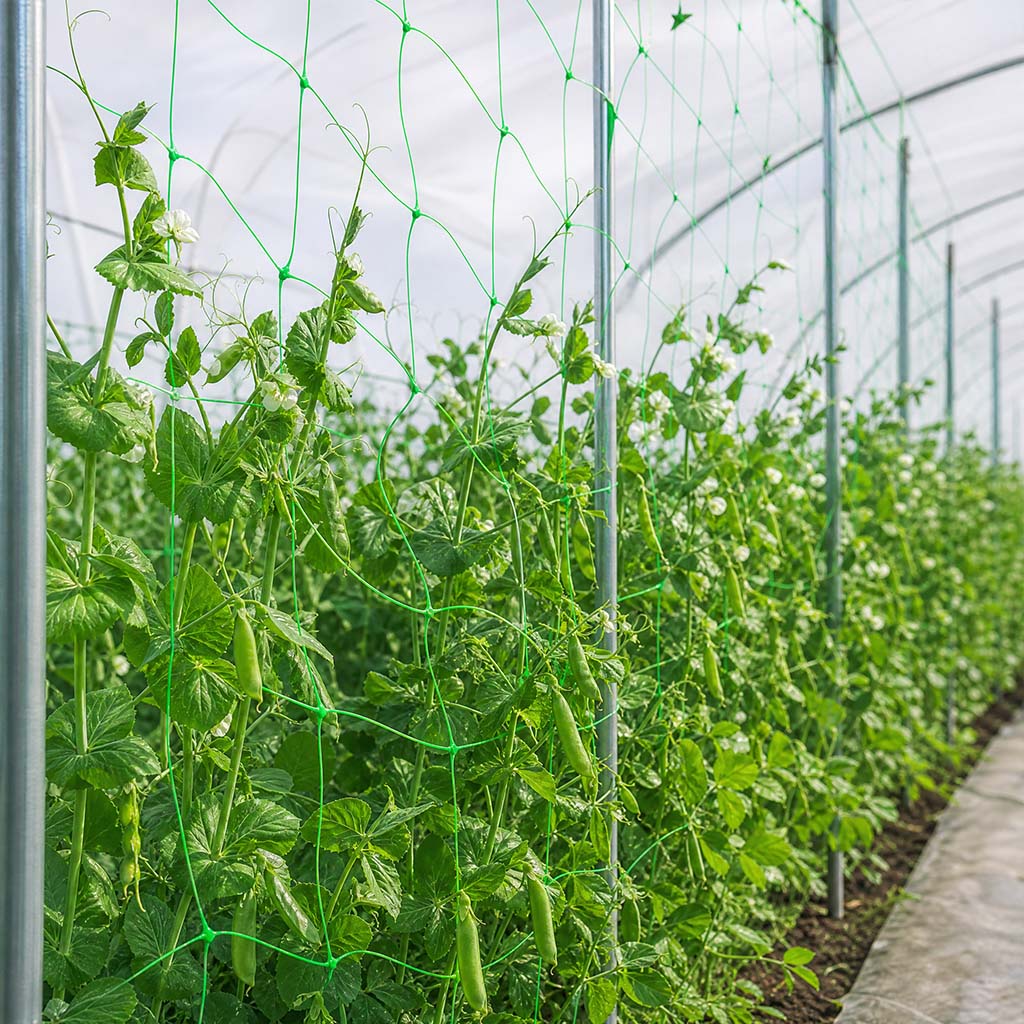 Red de soporte para plantas al por mayor y red de enrejado para cultivos